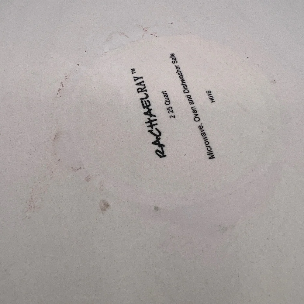 Rachael Ray Orange Stoneware 2.25 Quart Oval Casserole Baking Dish